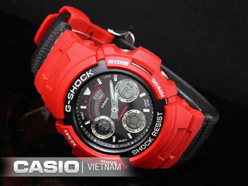 Đồng hồ Casio AW-591RL-4A sắc đỏ